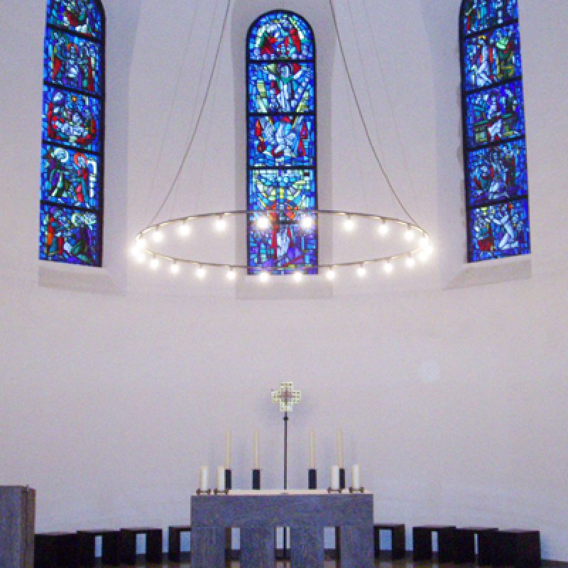 St. Ansgar Kirke i Schleswig Special beslysning Okholm Lighting A/S